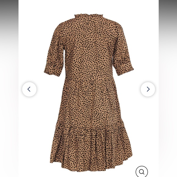 J.Crew Cheetah Print Tiered Poplin Dress - Picture 5 of 5